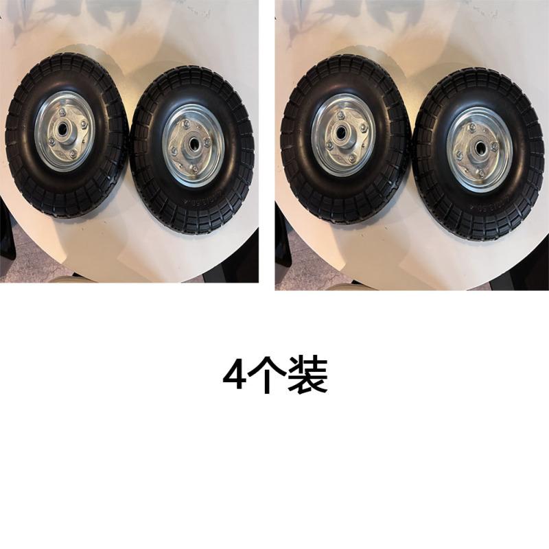 10-дюймовые 4,10/3,50-4 колеса с твердыми шинами, износостойкие, устойчивые к коррозии для садовых тележек, газонокосилки