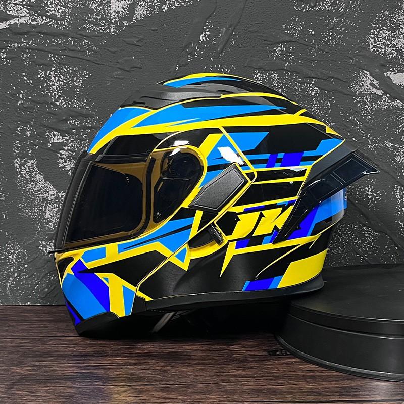 JIEKAI Modular Flip-Up Motorcycle Helmet Men Women ABS Full Face With Dual Visor Scooter Bike Riding