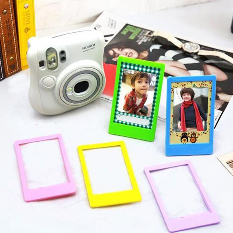 5Pcs 3" Desk Photo Frame Picture Frames For Fujifilm Instax Mini Colorful Diy Photo Frame Fridge Refrigerator Picture Frame