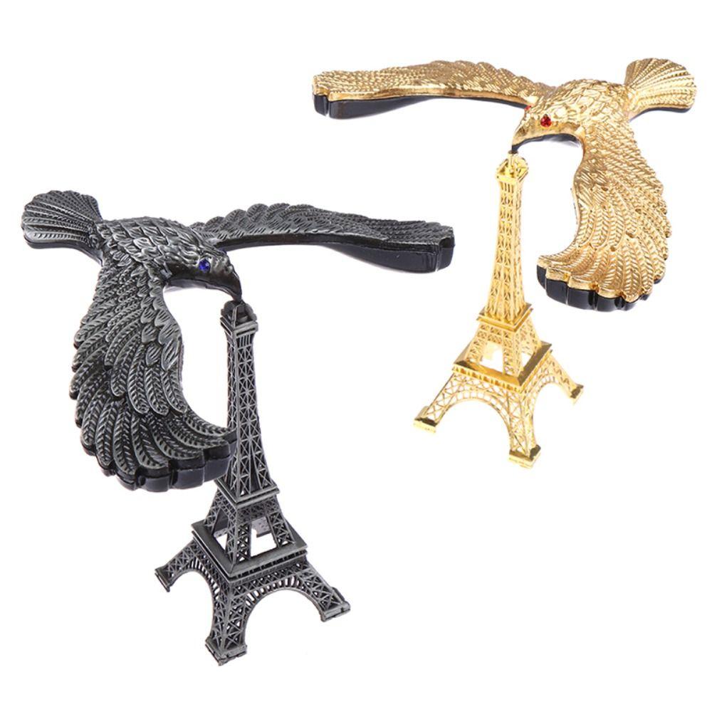 Metal Balance Eagle Home Office Decor Gravity Bird Charms Eiffel Tower Building