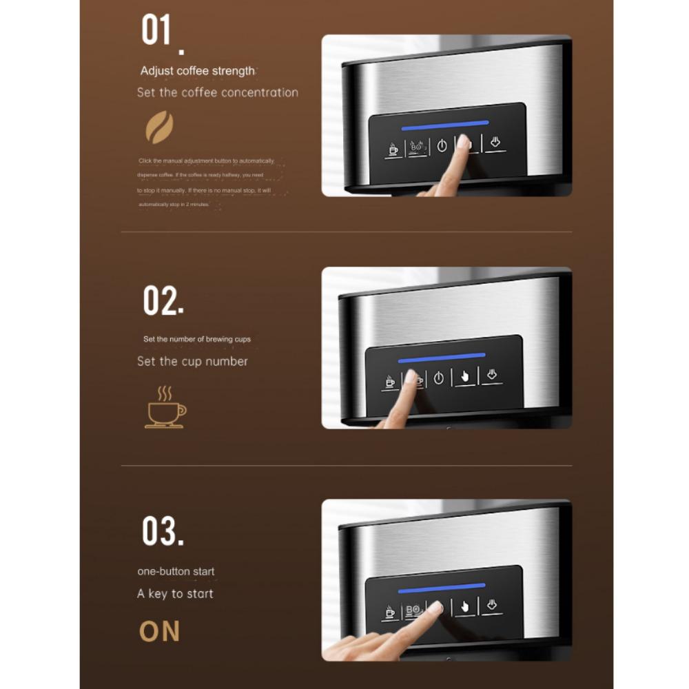 Итальянская кофемашина, бытовая небольшая полуавтоматическая офисная кофемашина с паром высокого давления и вспениванием молока