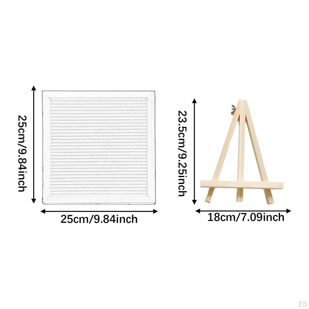 Доска для письма из фетра, сменные информационные таблички с буквами, цифрами и символами