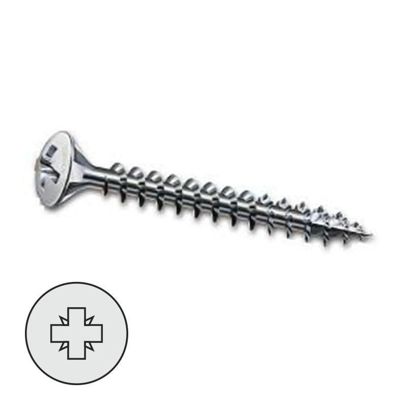 ABC SPAX-S - TORNILLO ROSCA MADERA GOTA-SEBO PZ NIQUELADO SPAX 3,5-20. 1000 unidades