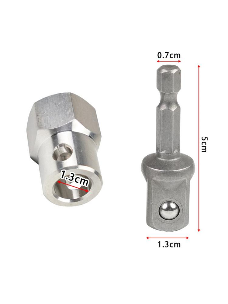Cordless Drill Adapter with 1/2 Inch Socket Bit For Trailer Jack Crank Handle