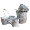 Desktop Balcony Decor Storage Bucket Plants Vintage Iron Flower Pot Flowerpot Succulent Planting