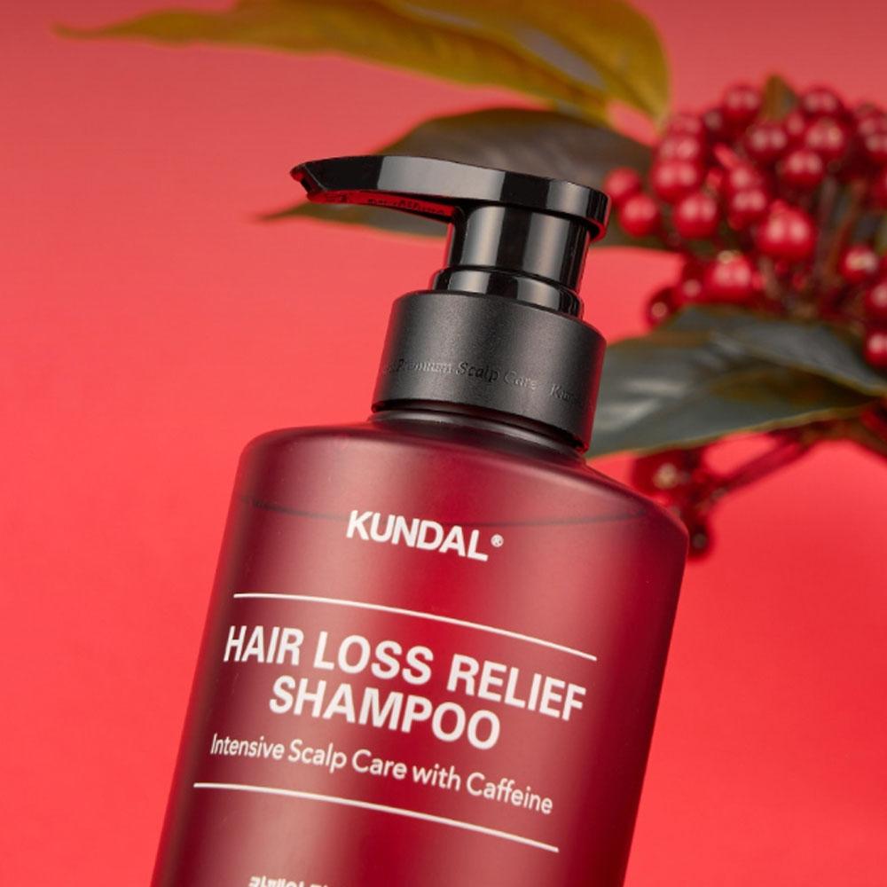 KUNDAL Шампунь от выпадения волос с кофеином и белым мускусом 500 мл