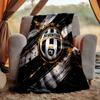 Juventus Football Flannel Blanket Soft Warm All-Season Throw, Design for Camping, Car Travel, Hiking Sofa, Bed, Office Perfect Gift for Parties