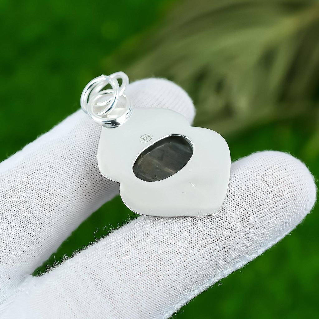 Подарок на день рождения для нее Подвеска с натуральным золотистым пиритом из стерлингового серебра 925 пробы