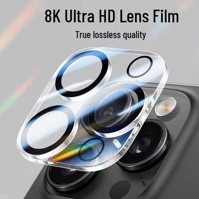 Прозрачная защитная пленка-наклейка на заднюю камеру Apple iPhone 17 Pro Max с полным покрытием