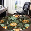 1pc Tropical Monkey Office Round Area Rug, Under Office Chairs Bedroom Living Room Home Decor, Room Deco