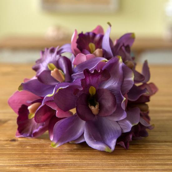 1 букет, 7 головок, искусственный цветок орхидеи, домашний отель, свадебный декор для свадебного стола