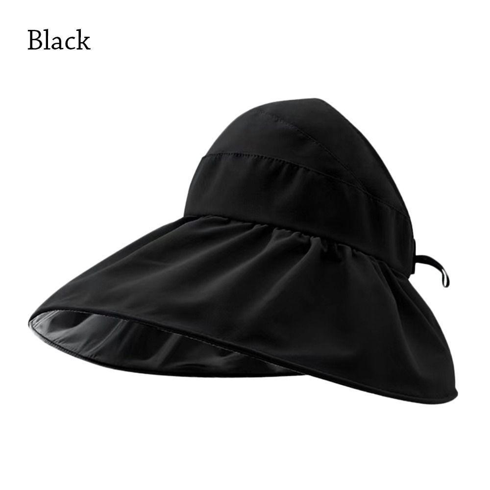 Women Summer Foldable Wide Brim Panama Hat Beach Cap Sunshade Hat Sun Cap Bucket Hat