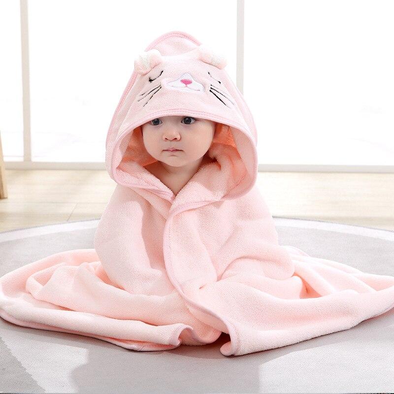 80x80 Newborn Wrap Blanket Fleece Blanket for 0-12 Months Baby 4 Seasons Absorbent Warm Blanket Children Bath Towel