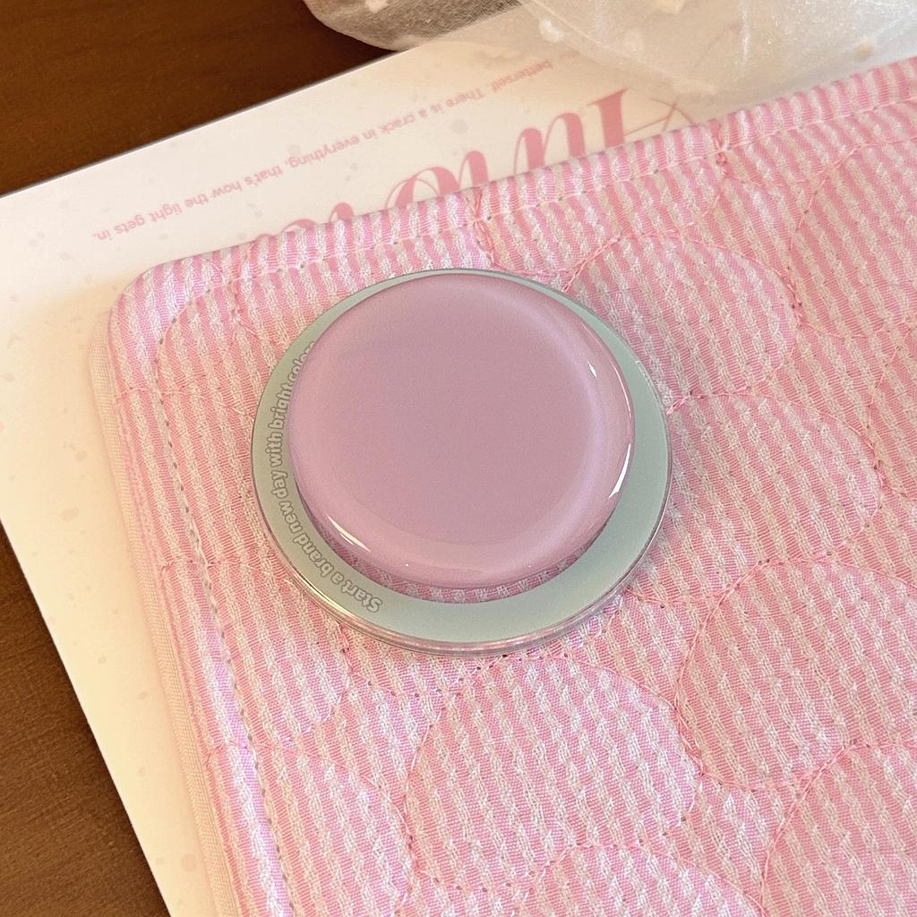 Цветной магнитный выдвижной держатель с подушкой безопасности в корейском стиле, совместимый с MagSafe