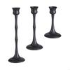62KD 3Pcs Decorative Metal Holders Candlestick for Holiday Table Centerpieces