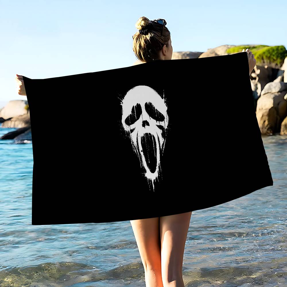Крутое пляжное полотенце из микрофибры H-Scream-W с принтом, для альпинизма, йоги, пляжа, плавания, бега, впитывающее, мягкое полотенце