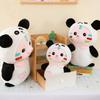 Panda Peluş O'yinchoqlar Multfilm Hayvonlar To'ldirilgan Qo'g'irchoq Yaxshi Ko'ngil So'rash Rojdestvo Bolalar Bezak Sovg'asi