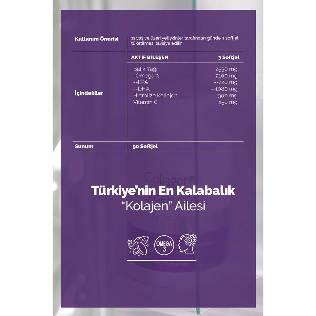 Рыбий жир премиум-класса с омега-3 90 мягких таблеток по 1000 мг, рыбий жир, гидролизованный коллаген