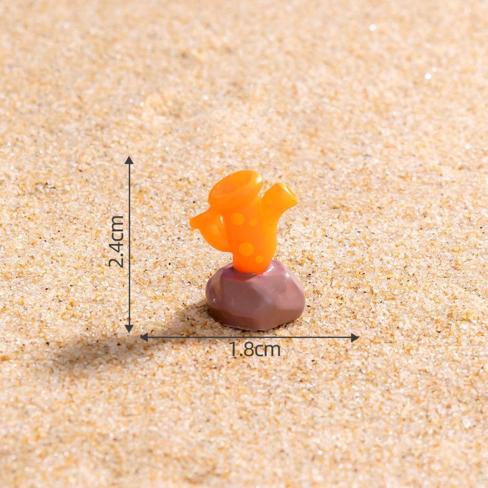 Resin Crafts Marine Animals Fish Ornaments Cute Mini Miniatures Animals Figurines DIY Coral Fish Garden Decorations