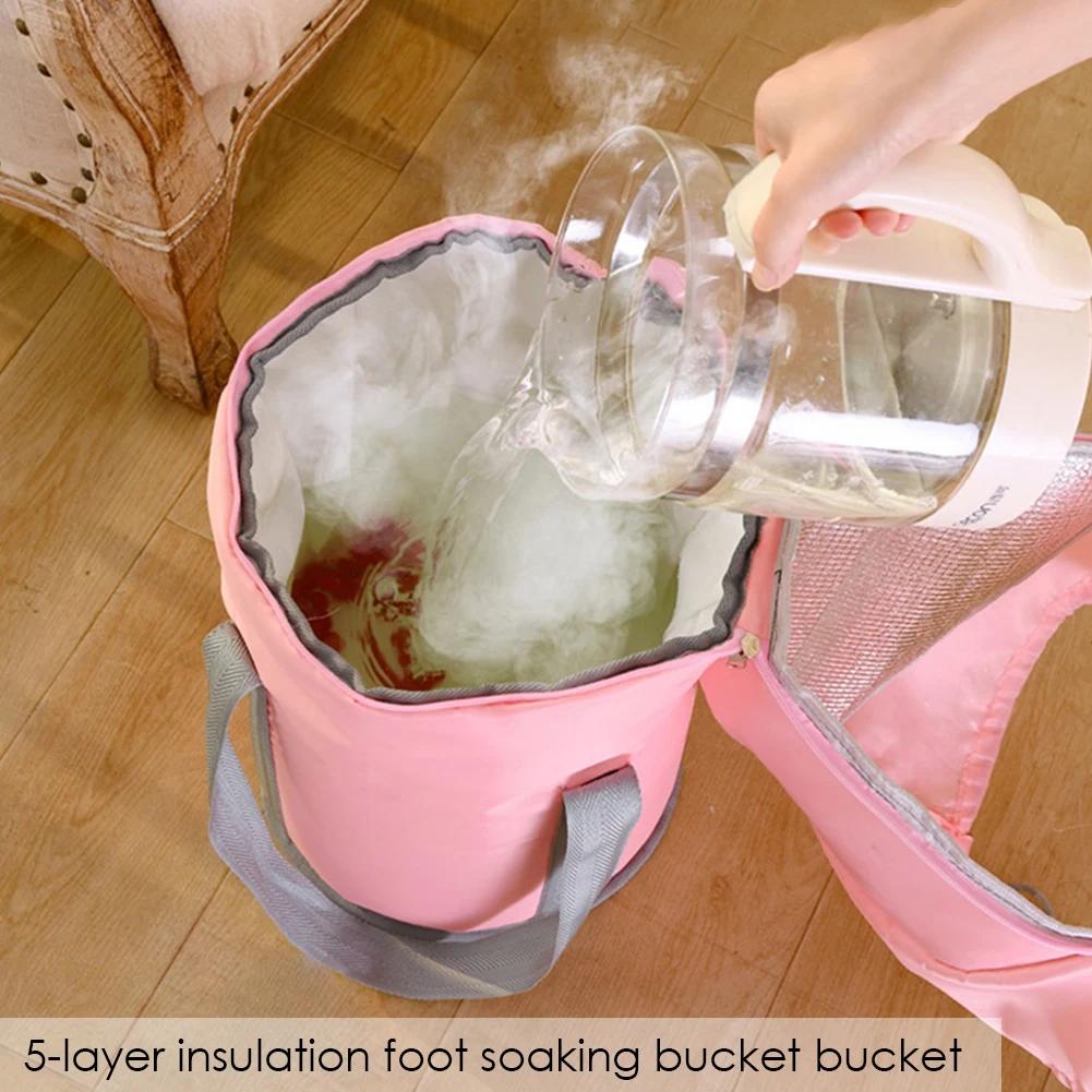 Большая вместимость складной ванночки для ног, углубленное ведро для замачивания, сумка для замачивания ног до колен, переносное дорожная ведро для мытья ног