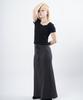 Starry Eyed Modal Banded H Long Skirt (Charcoal)