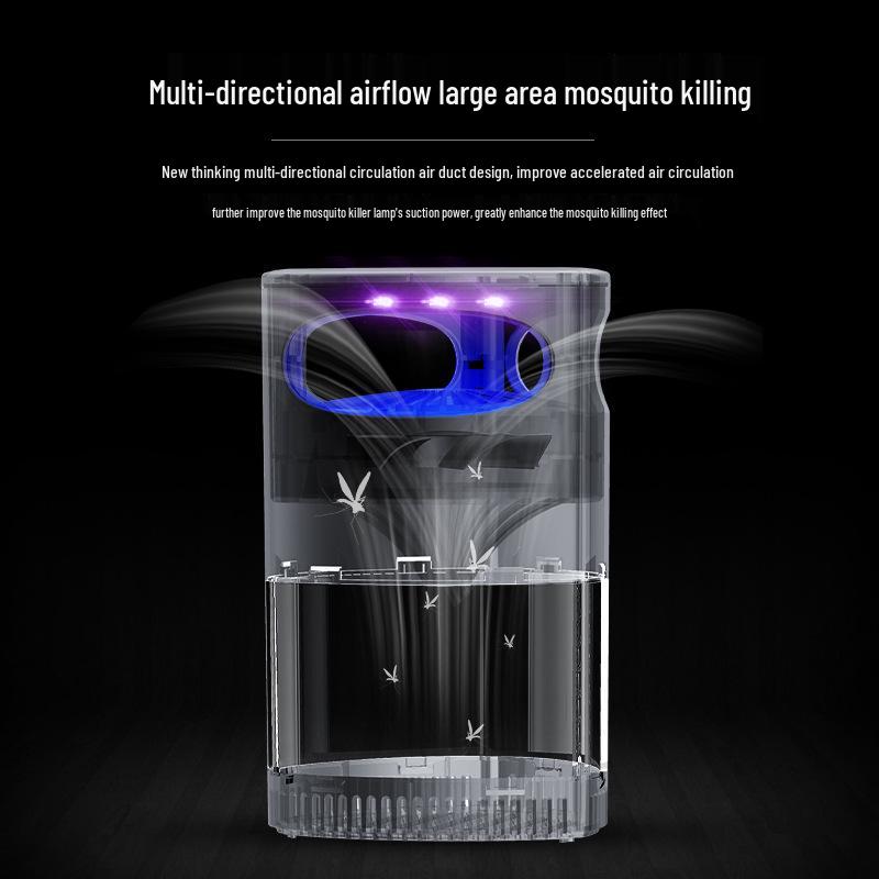 USB-Powered Photocatalytic Mosquito Trap Lamp: Indoor/Outdoor Electric Mosquito Catcher with Suction Technology.