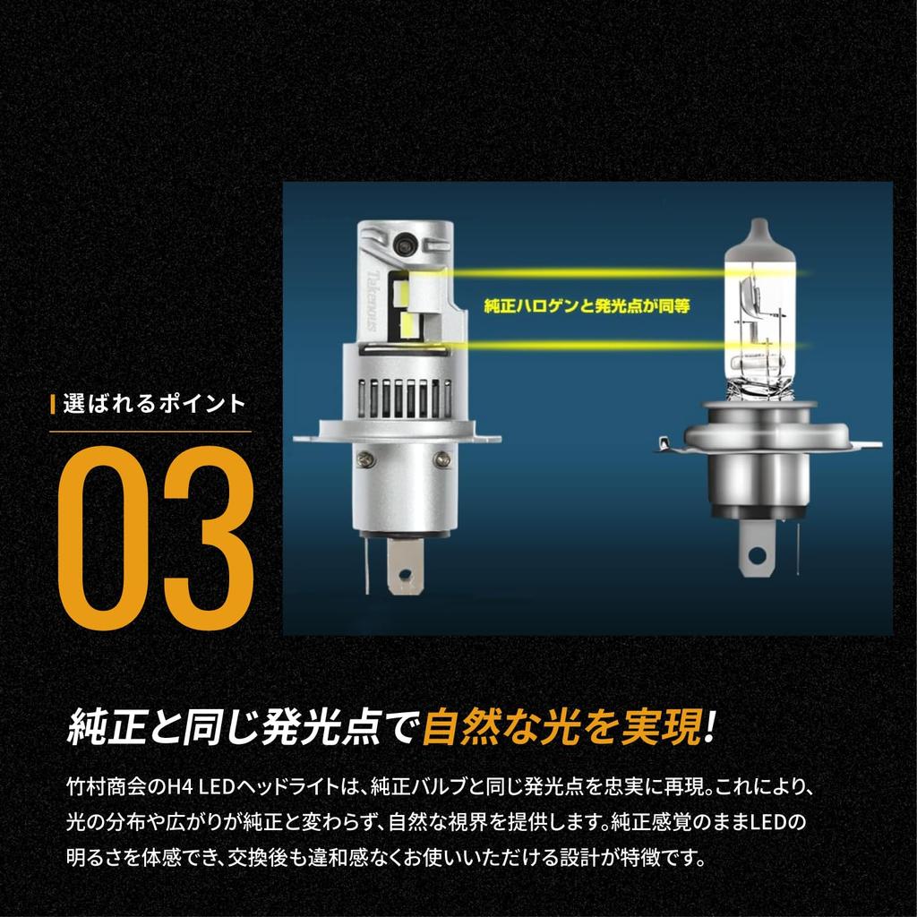 H4 LED инспекция транспортного средства взрывчатое вещество высокая совместимо с левой и правой цветной фарой Takenous_Plus, совместимо, интегрировано, свет, HI/LO