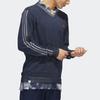Adidas Гольф Три полоски Длинный рукав V-образный вырез свитер мужской свитер темно-синий HT0019