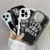 LZ17 King Queen Couple Lovers Clear Soft Wave Phone Cases for iPhone 15 13 Pro Max 12 Mini 14 8 Plus XS Max XR 6 Protection Back Cover