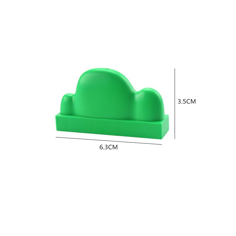 4 шт. Большой строительный блок Серия лесных растений Цветок Трава Дерево Наружное украшение Уличные аксессуары Совместимые сцены Игрушка для ребенка