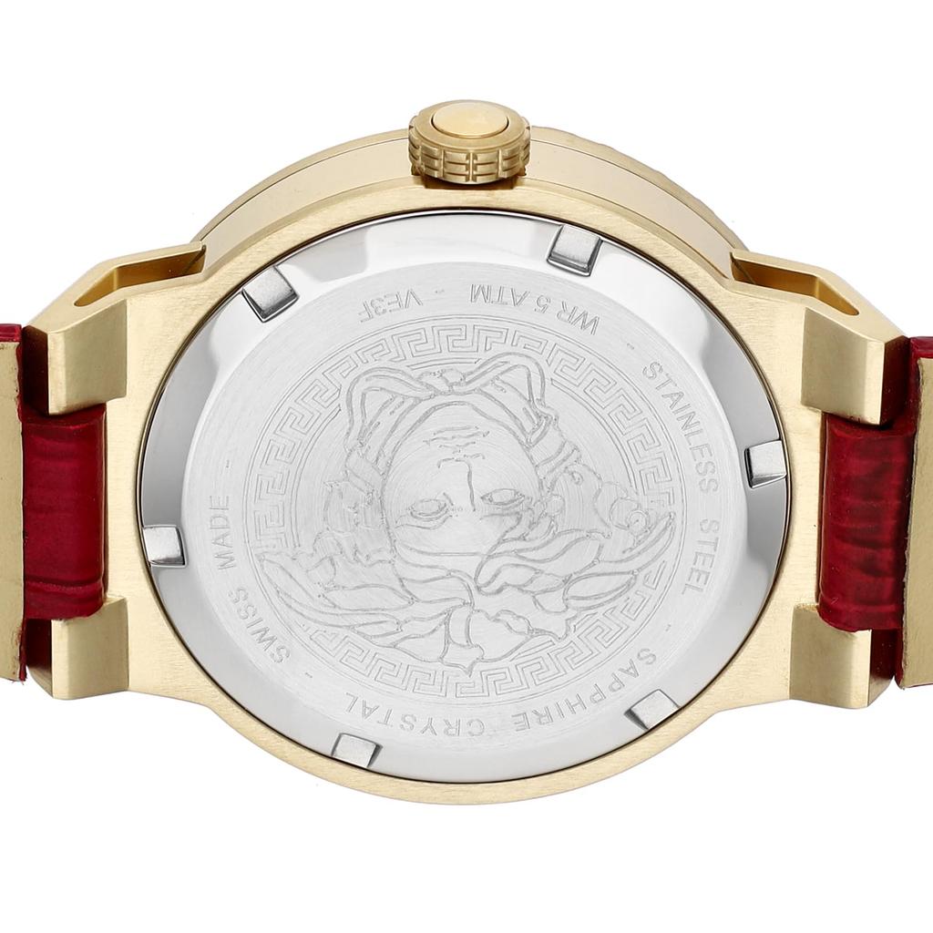 Часы MEDUSA INFINITE Красный циферблат Кварцевые ежедневные водонепроницаемые сапфировое стекло 38 мм VE3F00722 Красный [Versace] Женские [Товар]