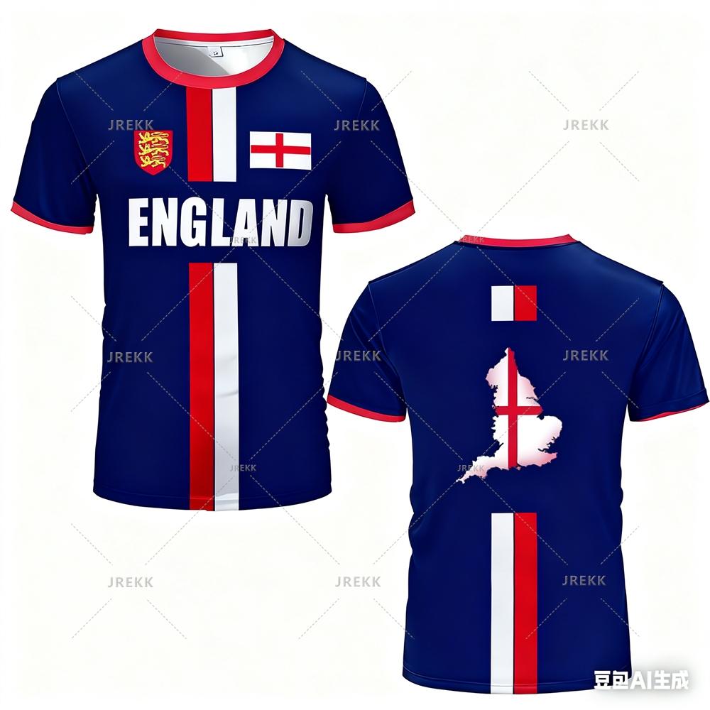 Maillot Men's Football Uniform 3D Printed T-shirt Design for Summer Sports Top Men's Casual and Comfortable Round Neck Clothing