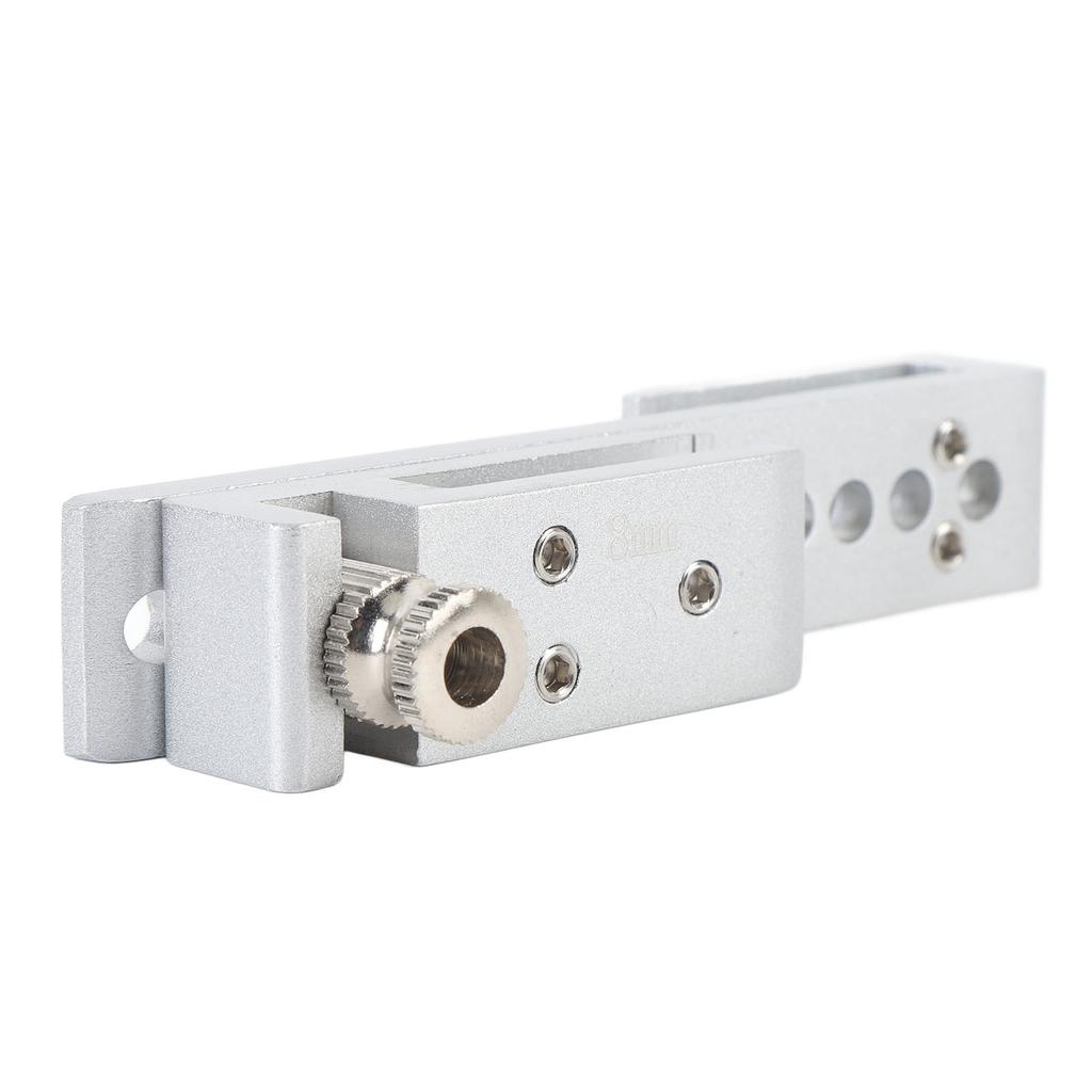 Sliding Glass Door Lock 12 Holes Limit Metal Security Latch for Home Hotel Bathroom Frameless Shower Room Silver 8mm