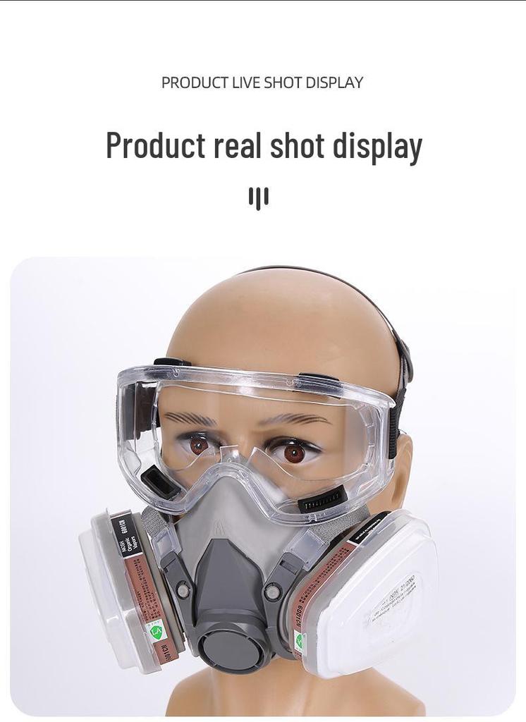 6200 Model Mask for Spray Painting, Pesticide, Decoration, Grinding, Chemical, Firefighting, and Dust Protection