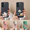 Для Redmi A1 Turbo 4 A4 13 14C 14R A2 K70 Ultra A5 чехлы для телефонов милые узоры котят и сов высококачественный жидкий силикон анти-падения оболочки для корпуса Redmi