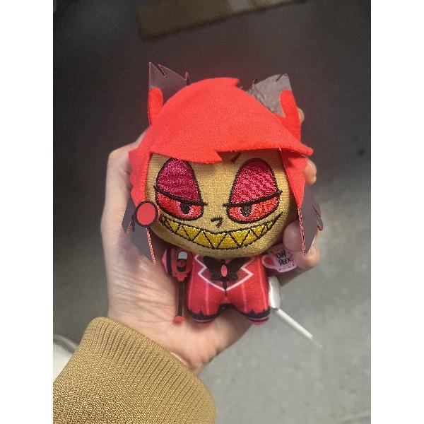 Горячая 11см Отель Хазбин Аластор Аниме Игра Периферия Мягкая Плюшевая Набивная Кукла Украшение Игрушка Подарок для Фанатов Реплика Не Оригинал