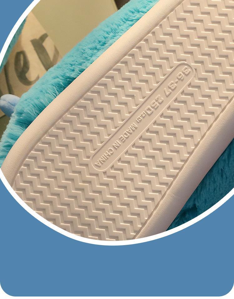 Уютные пушистые хлопковые тапочки: Нескользящий, теплый бархат, для пар - идеально подходит для осени/зимы