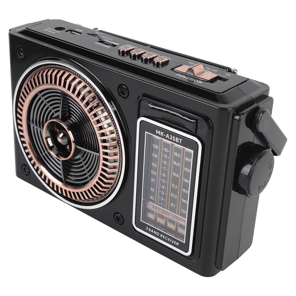 Портативное коротковолновое радио AM FM с Bluetooth 4 в 1, полнодиапазонное радио с поддержкой карт памяти