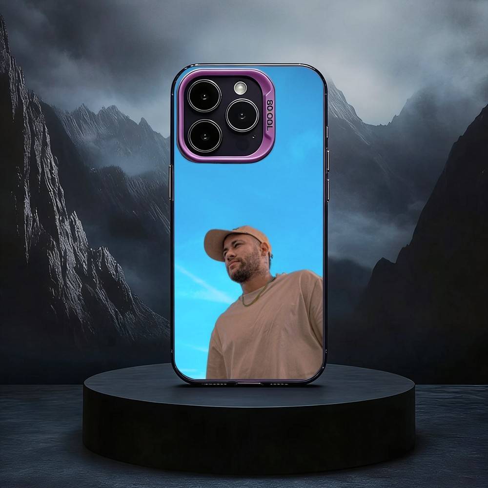 Чехол для телефона Football For N-NeYmAR-R 10 для iPhone17,16,15,14,13,12,11 Plus,Pro Max Черный Конфетный серебристый чехол для телефона