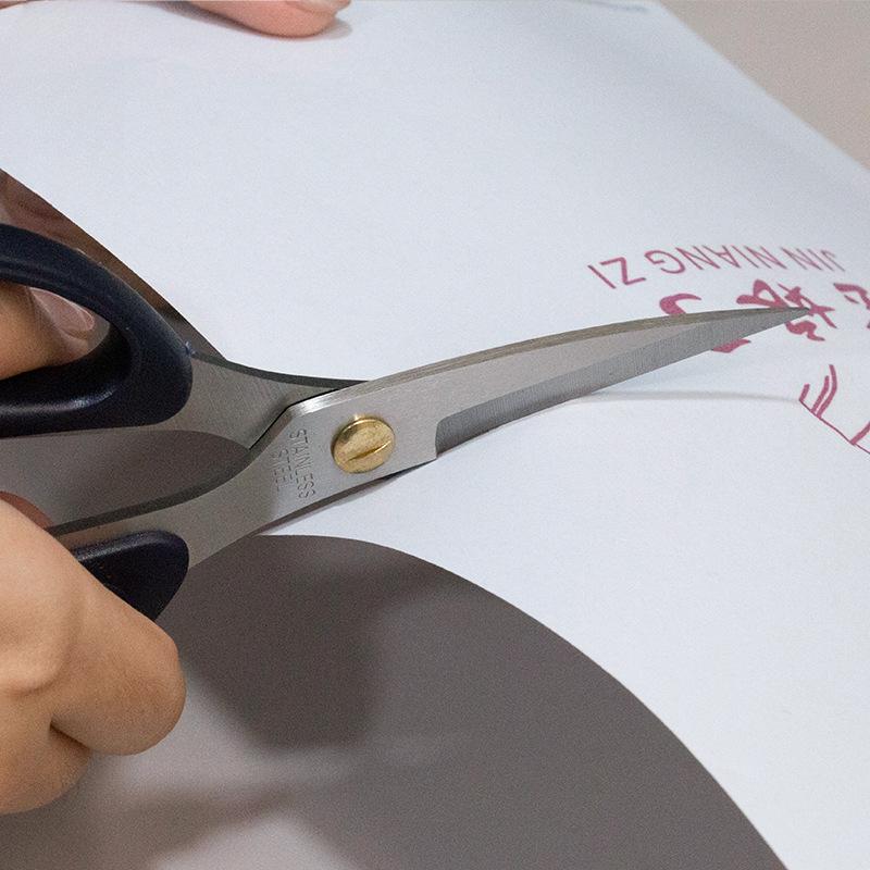 Бытовые ножницы ручной работы из нержавеющей стали, легкие острые офисные ножницы