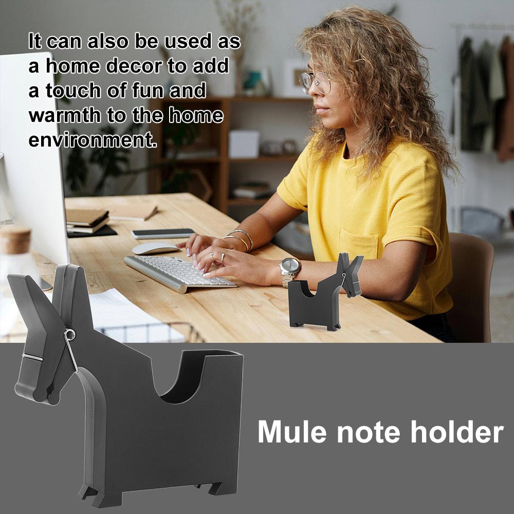 Desk Decor Desktop Memo Holder Storage Mule Desktop Holder Cute Mule Note Holde Office Home