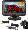 Stynxro 4.3 Inch Rear Camera Monitor Set, AHD Rear Camera, Car, 140° Ultra Wide