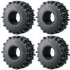 120mm 1.9 Rubber Rock Tires Wheel Tires for 1/10 RC Rock Crawler SCX10-AXI03007 (4 Pieces)