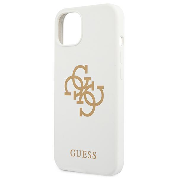 Guess Guhcp13Sls4Ggwh Iphone 13 Mini 5,4 Biały/White Hard Case Silicone 4G Logo