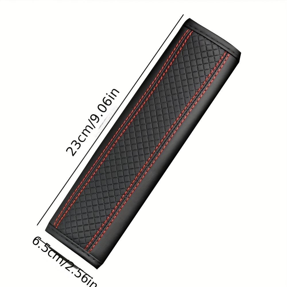 Подушка на ремень безопасности Кожаные чехлы на ремень безопасности Больший комфорт Подушка для вождения Помогает защитить шею и плечи Подходит для автомобиля