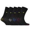 Lyle & Scott Mens Contrast Crew Socks (Pack of 5)
