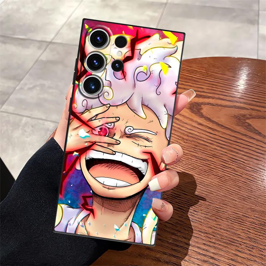 Funda Phone Cover Case for Samsung Galaxy S24 Plus S21 FE S25 Ultra S10 S9 S23 S20 Note 20 Ultra 8 9 10 One Piece Luffy Cool