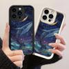 JT570 Картина «Кит и Луна» для iPhone 17 16 15 14 13 12 Pro Max Samsung S26 S25 Ultra A17 A07 A56 A16 A15 A14 Xiaomi 15T Redmi 15c 14C Мягкий чехол