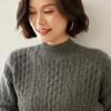 Women's Cashmere Sweater Qinghe Cashmere 100% Cashmere Autumn and Winter Cashmere Thickened Pullover Soft and Warm