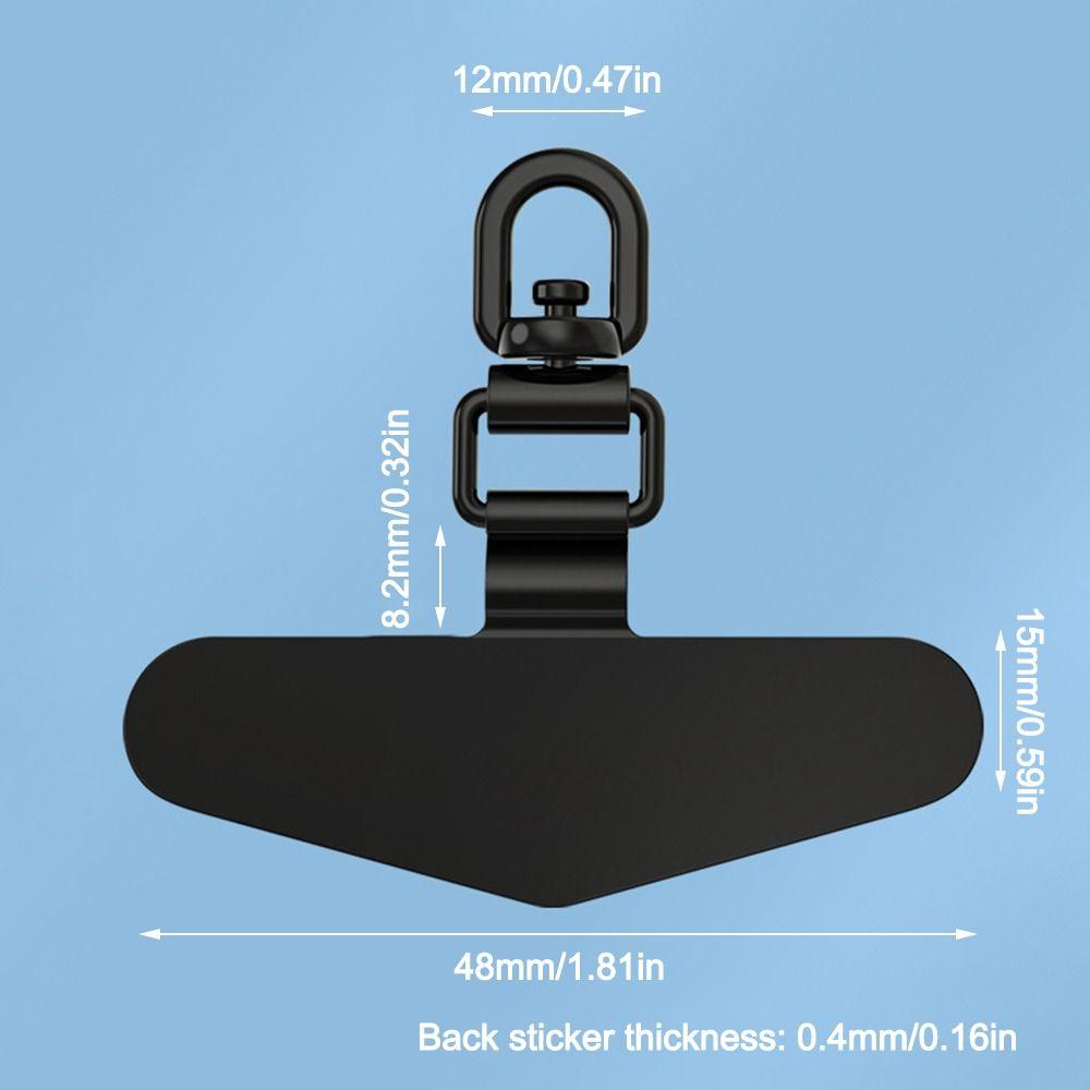 Ultra-thin Phone Lanyard Clip  Patch Stainless Steel Case Clip Strap Fixed Gasket  for Mobile Phone